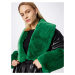 JAKKE Prechodný kabát 'BAILEY'  zelená / čierna
