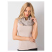 Lady's grey scarf with heart print