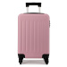 Ružový odolný plastový cestovný kufor &quot;Defender&quot; - veľ. L