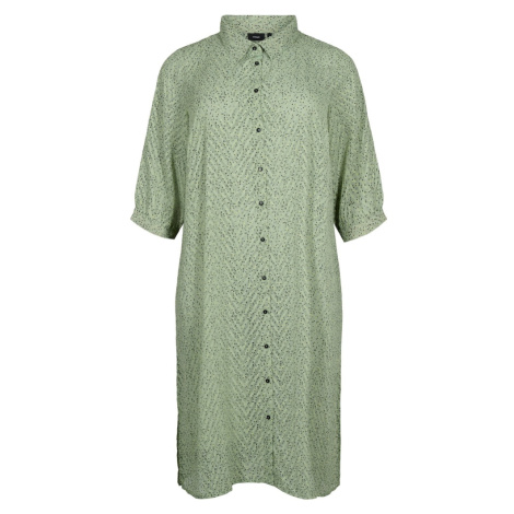 Zizzi Košeľové šaty 'XDORTHEA'  zelená