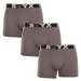 3PACK pánske boxerky Styx long športová guma tmavo šedé (3U1063)