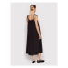 Outhorn Letné šaty SUDD602 Čierna Relaxed Fit