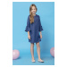 MiniMom by Tessita Kids's Dress MMD31 4 Navy Blue