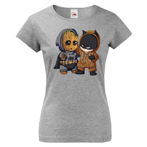 Dámske tričko Batman a Groot - ideálný darček