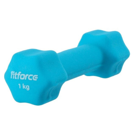 Fitforce FDBN 1 KG Jednoručná činka, modrá, veľkosť