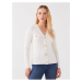 LC Waikiki Women's V-Neck Straight Long Sleeve Knitwear Cardigan