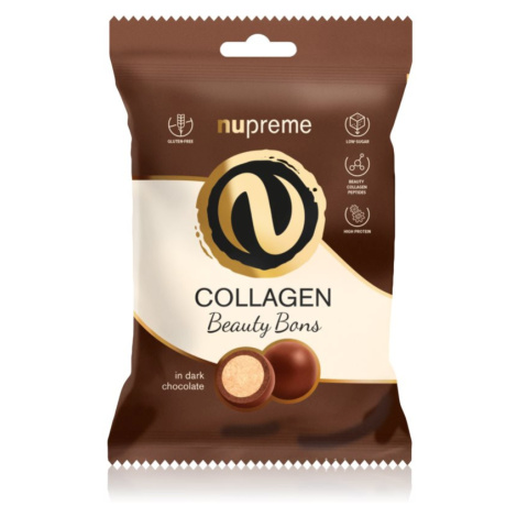 Nupreme Collagen Beauty Bons čokoládové pralinky s kolagénom Dark Chocolate