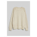 MIKINA GANT SUNFADED C-NECK SWEAT SILKY BEIGE