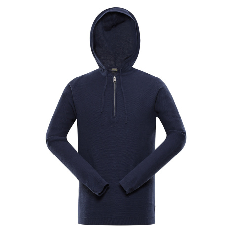 Men's hooded sweater nax NAX POLIN mood indigo