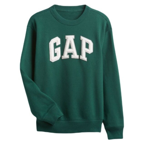 GAP HERITAGE CREW Dámska mikina, tmavo zelená, veľkosť