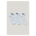 PONOŽKY GANT LOGO ANKLE SOCKS 3-PACK WHITE