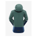 Zeleno-modrá detská športová bunda s membránou ALPINE PRE GORO