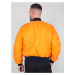 ALPHA INDUSTRIES Prechodná bunda 'MA-1'  tmavomodrá / oranžová