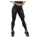 Nebbia High Waist Leggings INTENSE Mesh Black/Gold Fitness nohavice