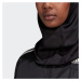 ADIDAS SPORTSWEAR Športový šál 'Run Icons 3-Stripes Hijab'  sivá / čierna