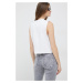 Tričko Calvin Klein Jeans dámsky, biela farba, holý chrbát