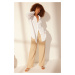 Trendyol White 100% Linen Oversize Shirt