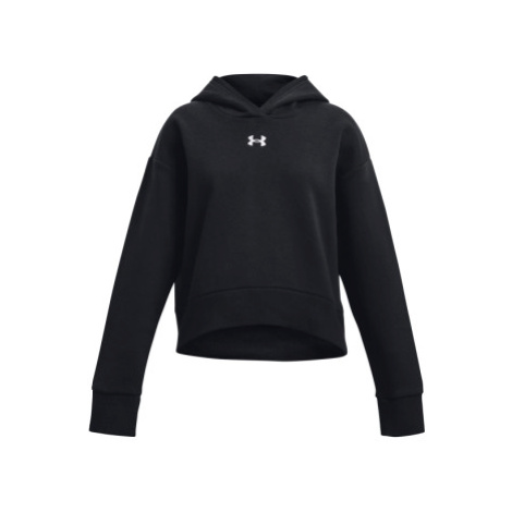 UNDER ARMOUR UA Rival Fleece Crop Hoodie-BLK