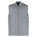 Trendyol Grey pánska vesta s bomberovým golierom pravidelného strihu
