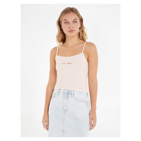 Light pink Women's Top Tommy Jeans TJW BBY Color Linear Strap - Womens Tommy Hilfiger