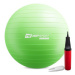 Gymnastická lopta s pumpou 65cm - zelená