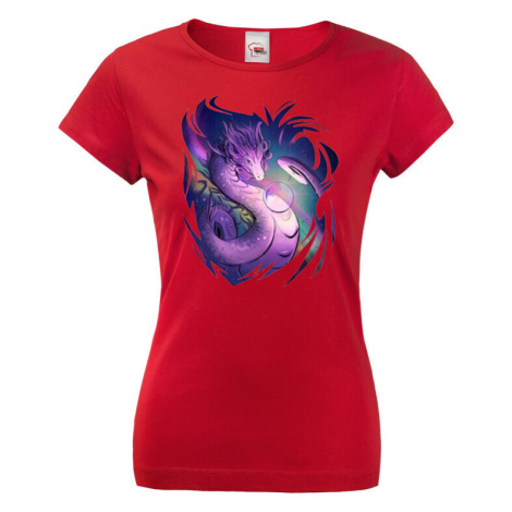 Dámské fantasy tričko s magickým drakom - tričko pre milovníčku drakov