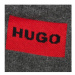 Hugo Súprava 2 párov vysokých ponožiek unisex 2P Qs Rib Lab Col Cc 50468435 Sivá