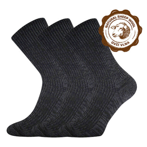 Ponožky BOMA Turnip čierny zvýrazňovač 3 páry 103363