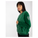 TMAVOZELENÁ PREŠÍVANÁ BOMBER MIKINA RV-BL-8225.88-DARK GREEN