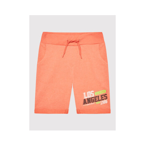 NAME IT Športové kraťasy 13200138 Oranžová Regular Fit