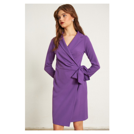 Bundové šaty Gusto - fialové