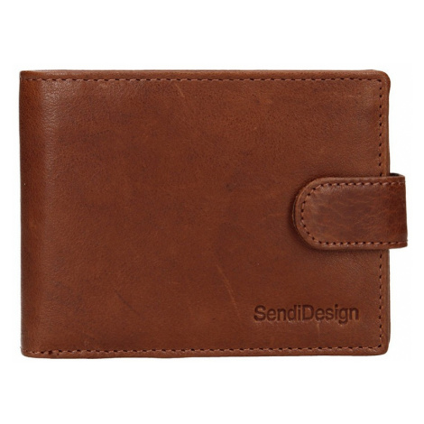 Pánska kožená peňaženka SendiDesign Robert - koňak Sendi Design