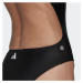 ADIDAS PERFORMANCE Športové jednodielne plavky '3 Bar Logo Print'  čierna / biela
