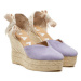 Manebi Espadrilky Hamptons Heart-Shaped Wedge Espadrilles W 1.3 WH Fialová