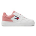 Tommy Jeans Sneakersy Tjw Retro Basket Mix Media EN0EN02653 Ružová