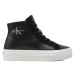 Calvin Klein Jeans Sneakersy Bold Vulc Flatf Mid Mix Ml Mtr YW0YW01491 Čierna