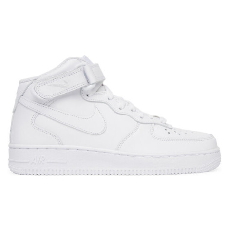 Nike Sneakersy Air Force 1 '07 Mid DD9625 100 Biela