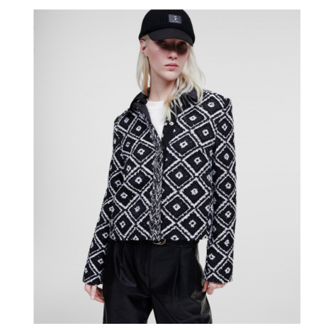 Bunda Karl Lagerfeld Boucle Jacket Čierna