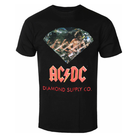 Tričko metal DIAMOND AC-DC Black Čierna Diamond Supply Co.
