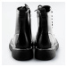 Čierne dámske šnurovacie topánky (A9935)
