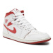 Nike Sneakersy Air Jordan 1 Mid Se FJ3458 160 Biela