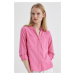 DEFACTO Regular Fit Long Sleeve Linen Look Shirt