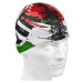 Plavecká čiapka mad wave italy swim cap bielo/červená