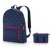 Skladací batoh Reisenthel Mini Maxi Rucksack Mixed dots red