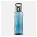 Turistická plastová fľaša MH500 s rýchlouzáverom 0,8 litra modrá
