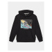 Quiksilver Mikina Graphichoodie Otlr EQBFT03845 Čierna Regular Fit