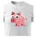 Detské tričko pre milovníkov zvierat - Prasiatko - tričko na narodeniny