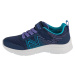 Tmavomodré dievčenské tenisky Skechers Microspec Plus - Swirl Sweet 303535L-NVMT