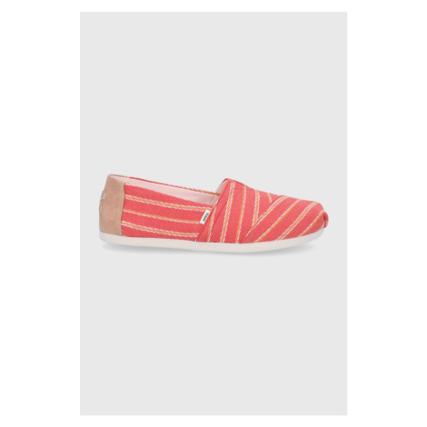 červené dámske espadrilky