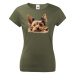 Dámské tričko s potlačou Jorkšírsky teriér - tričko pre milovníkov psov